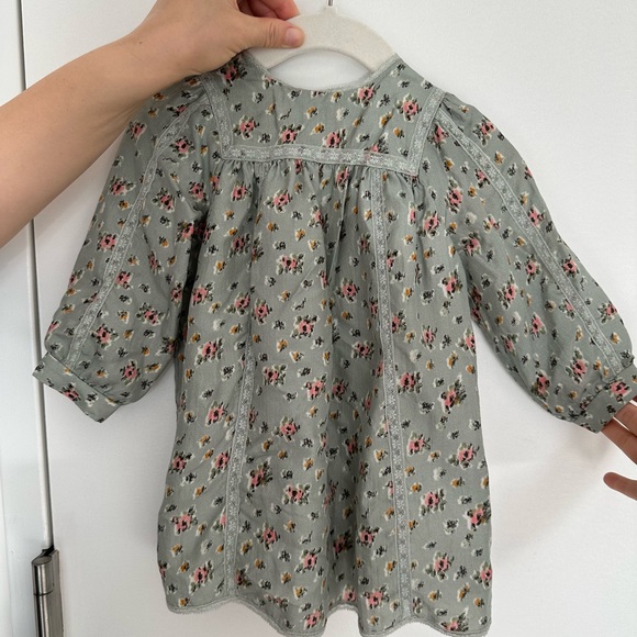 Bonpoint silk floral dress 18month